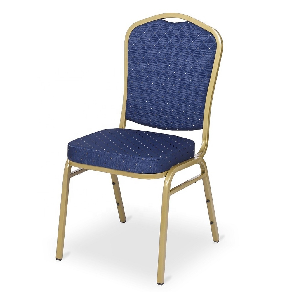 2024 Banquet Chairs Coffee Fabric Restaurant Chair Crown Back Stacking Chair