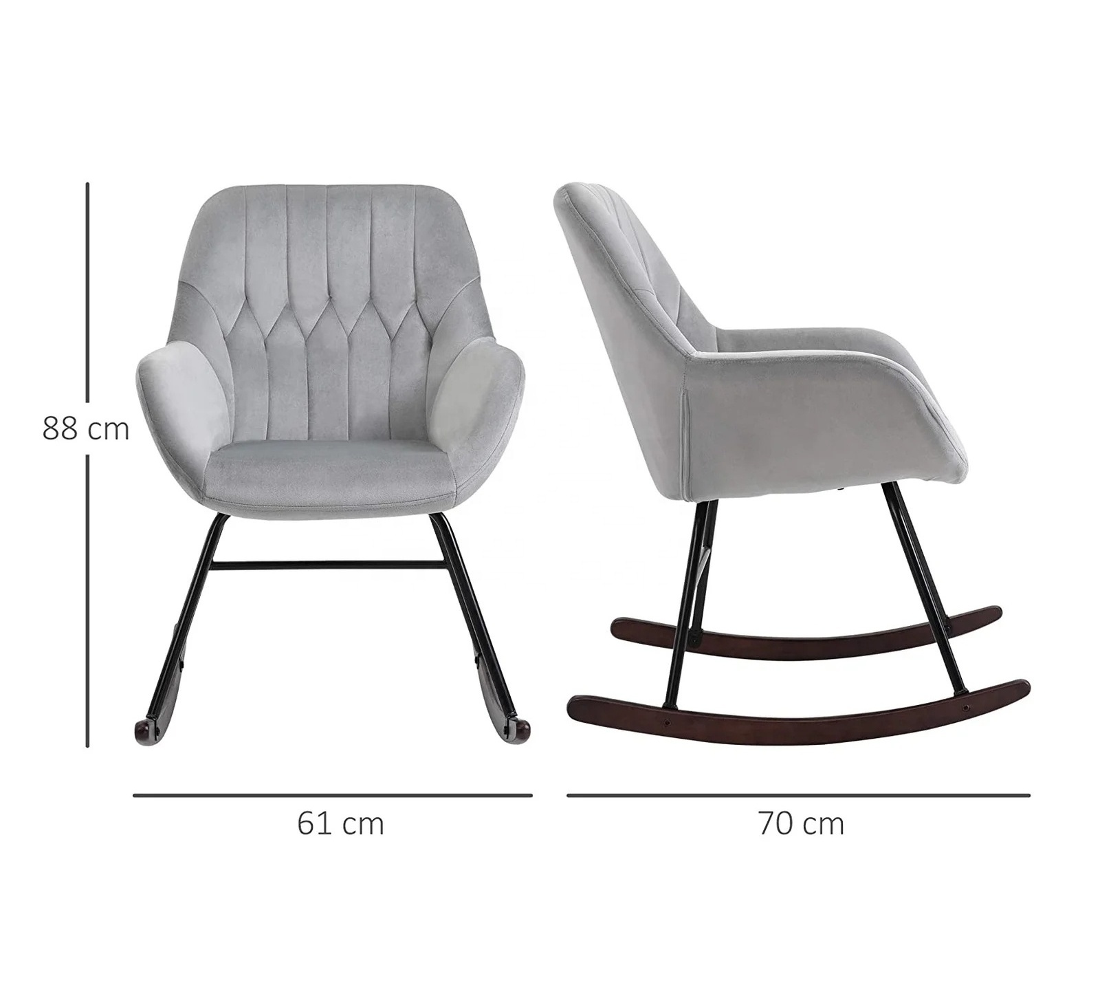 Wholesale bedroom furniture balcony lounge chair Indoor Armchair Rocking Chair for Nursery