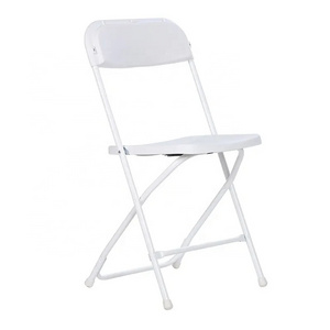 Wholesale Cheap Italy Outdoor Wedding Party Events Chairs Plastic Metal Folding White Wedding Foldable Dining Chairs for Events