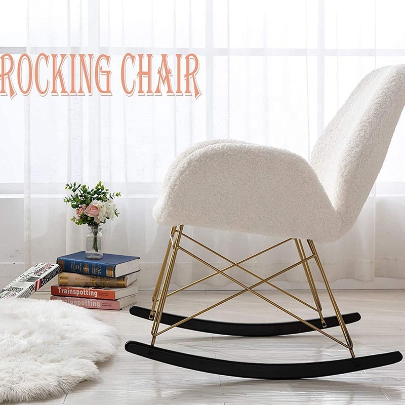 2022 Modern Recliner Leisure Chair Living Room Chaise Cheap White Rocking Chairs