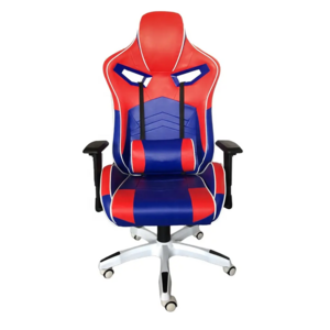 2024 Custom Computer Gaming Chair Desk Combo Blue and Red Spider Fabric Reclining Gaming Chair Replacement Parts