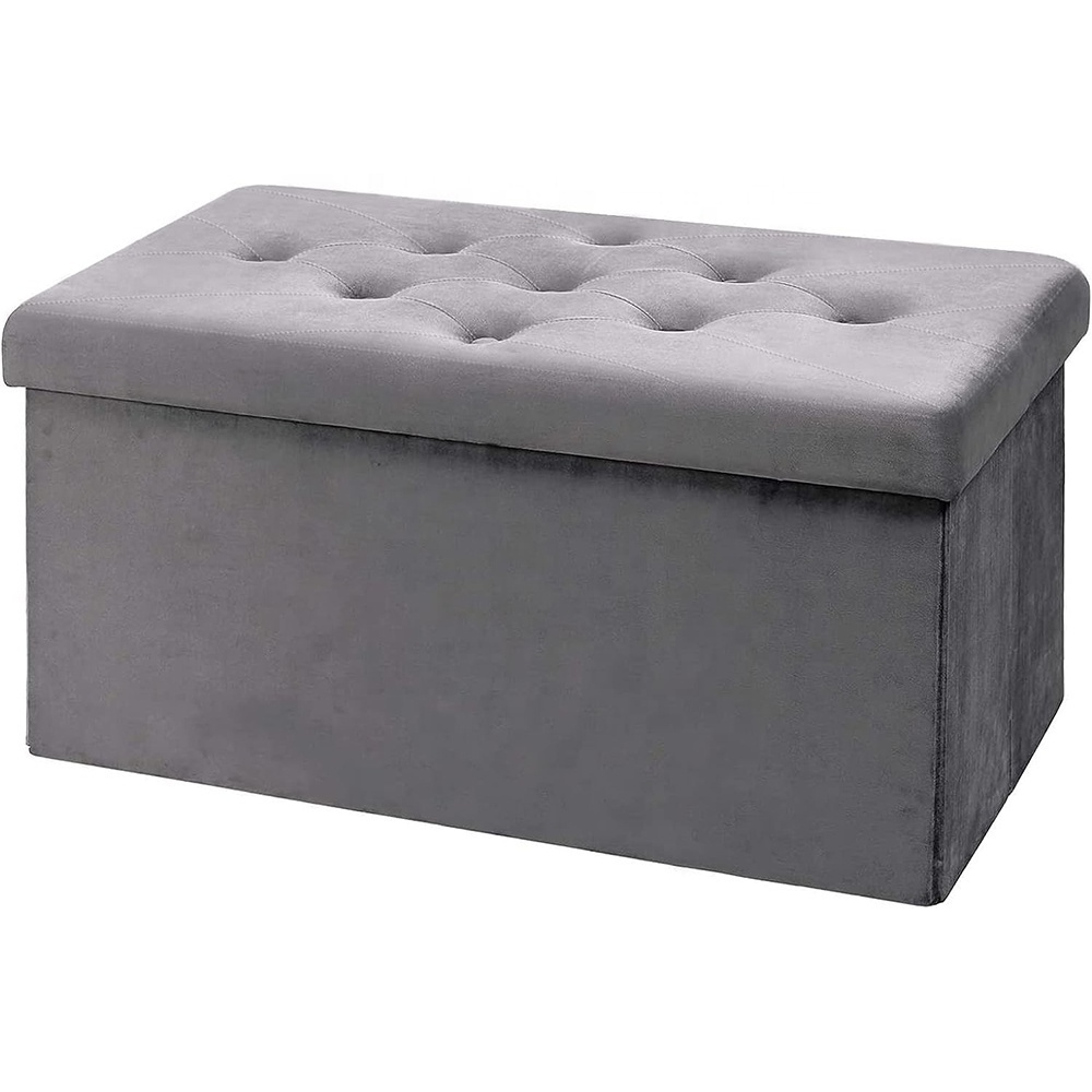 Brazil popular escabelo toilet footstool Small Storage Ottoman Foot Rest Stool Thicker Foam Rectangle Collapsible Bench