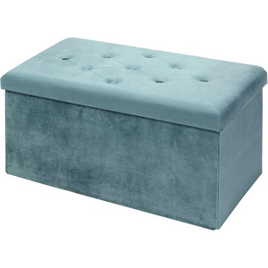 Brazil popular escabelo toilet footstool Small Storage Ottoman Foot Rest Stool Thicker Foam Rectangle Collapsible Bench