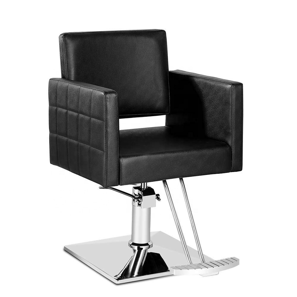 Black Salon Chair for Hair Stylist Hydraulic Barber Chair Classic Styling Beauty Spa Equipment hair salon chairs for sale