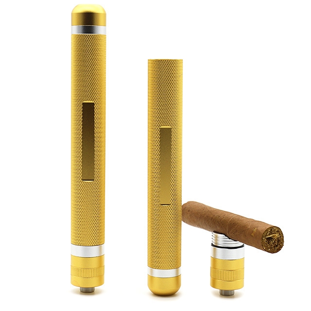 luxury accessories tool custom metal aluminium set screw top stand holder aluminum cigar tubes