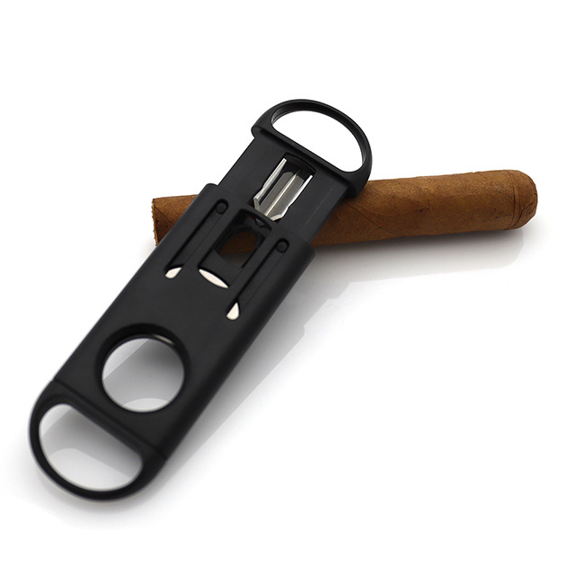 custom logo black cutters accessories private label v cut perfecto scissors cigar cutter for ladies