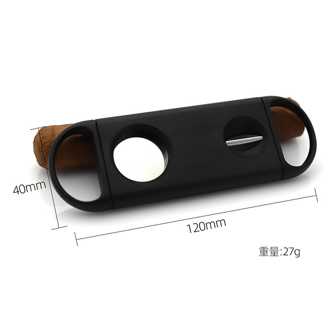 custom logo black cutters accessories private label v cut perfecto scissors cigar cutter for ladies