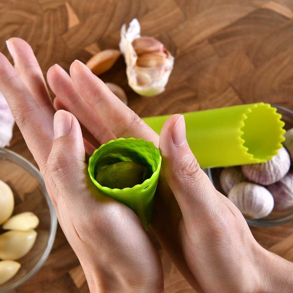 Roll Easy Roller Garlic Press Peels Silicone Garlic Peeler Tube Non Slip For Useful Kitchen Tools