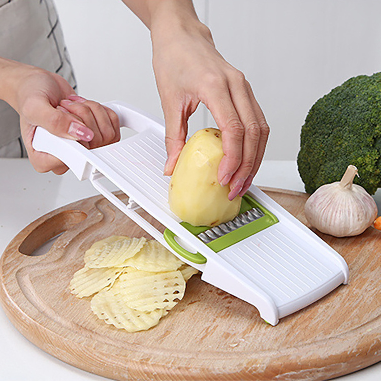 5 in 1 Mandoline Multi Blade Potato Veggie Cutter Julienne Shredder Vegetable Slicer