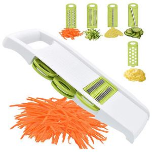 5 in 1 Mandoline Multi Blade Potato Veggie Cutter Julienne Shredder Vegetable Slicer