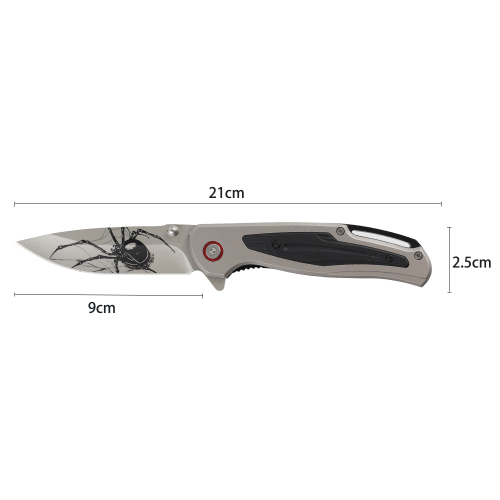 KITCHENCARE custom engraved survival knife stainless steel handle camping pocket knife for outdoor