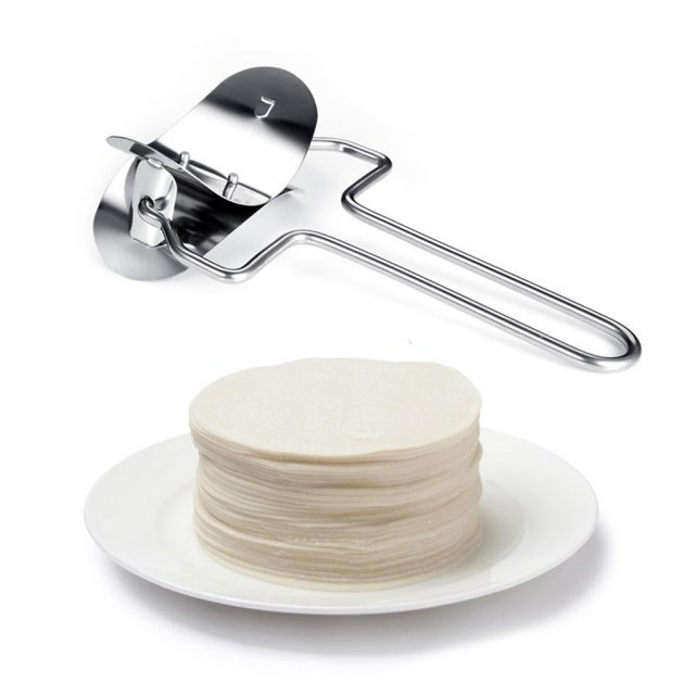 Handheld manual cooking tool dough pastry ravioli skin pie maker circle stainless steel press kitchen dumpling mould