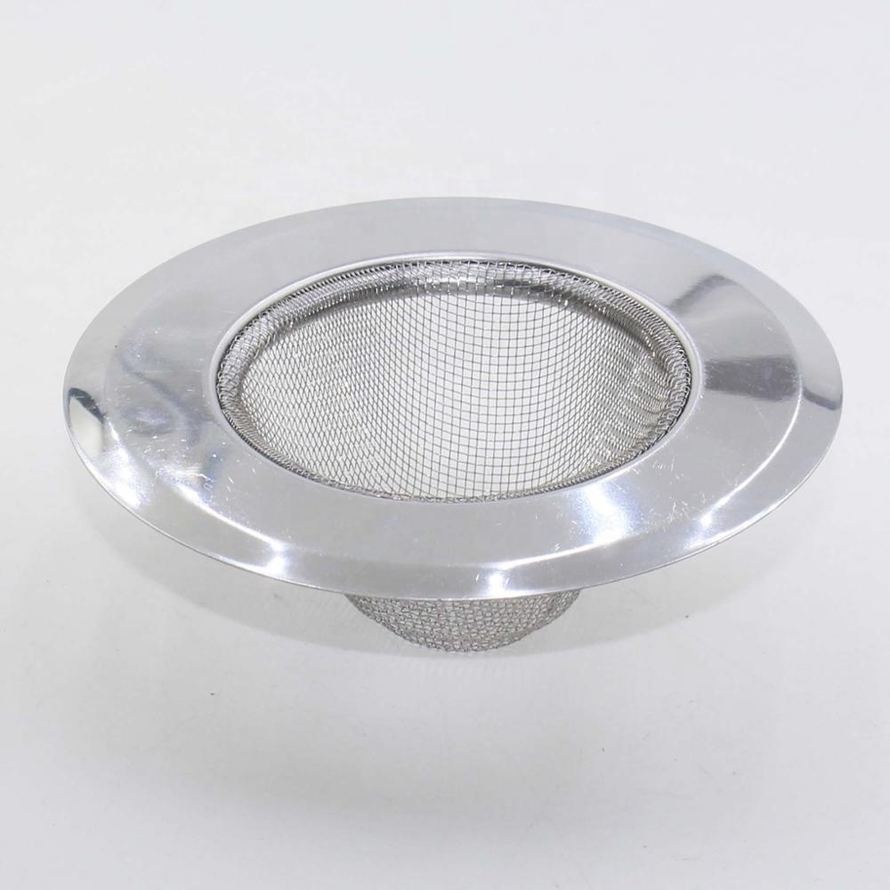 Top quality utensils stainless steel floor prevent clogging waste net plug screen kitchen basket drain sink strainer