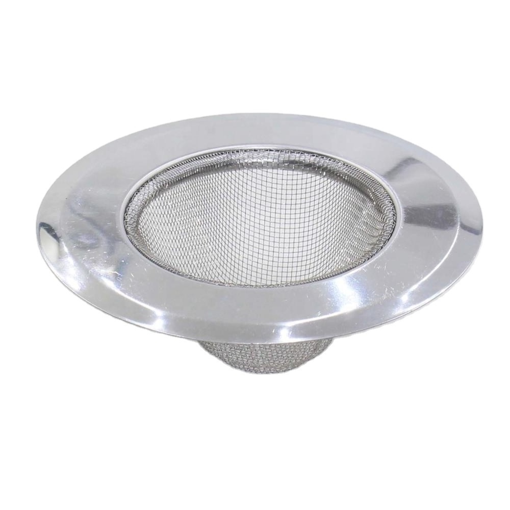 Top quality utensils stainless steel floor prevent clogging waste net plug screen kitchen basket drain sink strainer