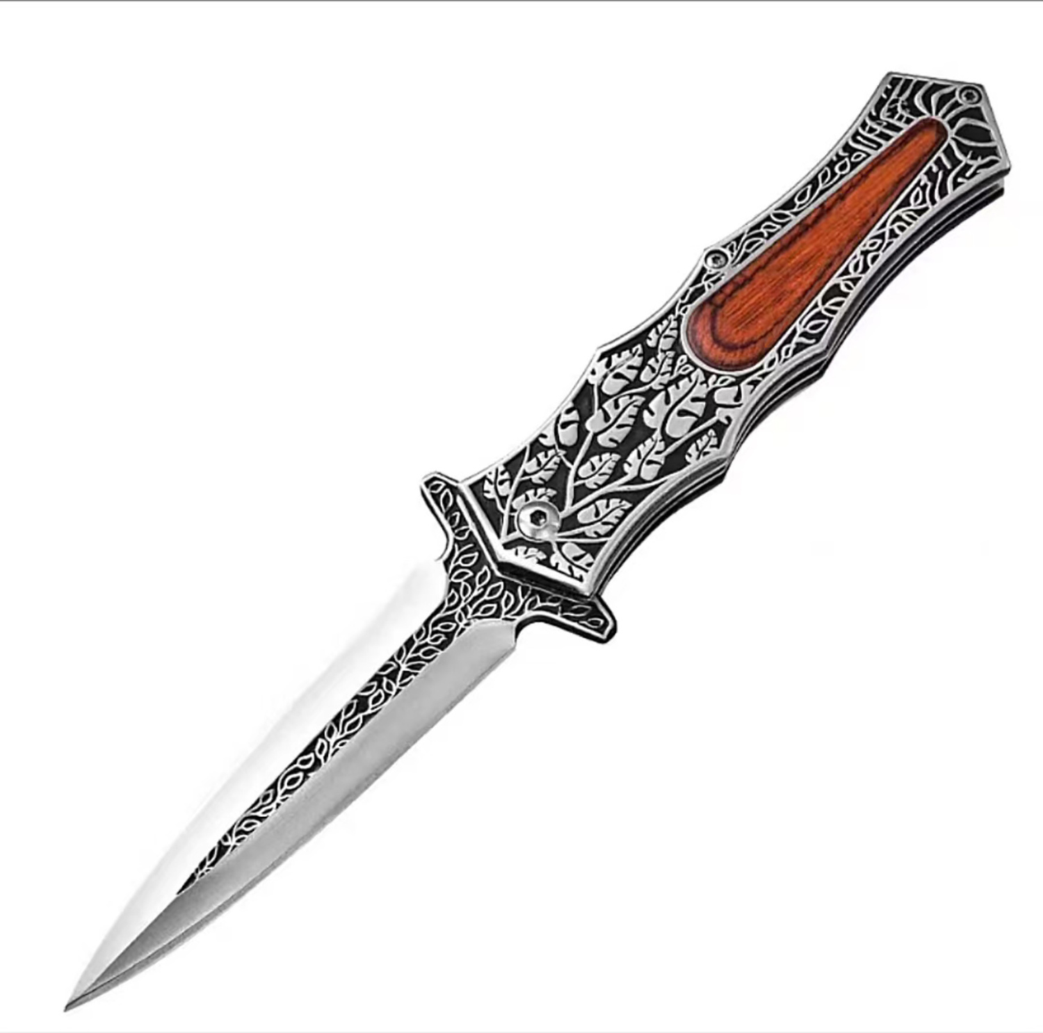 Christmas Time New Fashion Design Stainless Steel and Wooden Handle Folding Pocket Knife