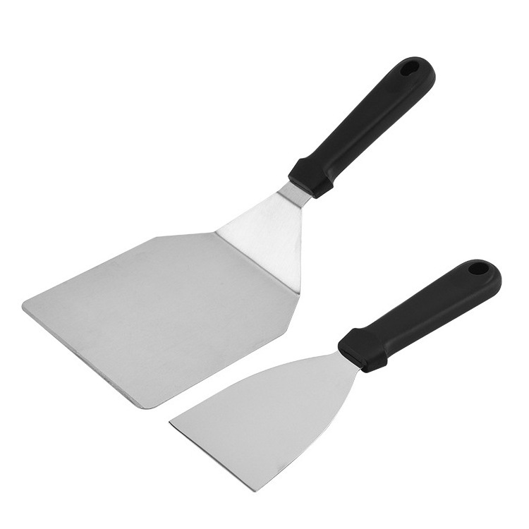 Metal Spatula Set - Griddle Spatula - Teppanyaki spatulas - Griddle Scraper and Pancake Flipper or Hamburger Turner - Stainless