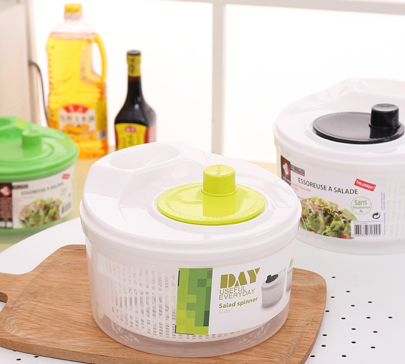 Kitchen Manual Drying Basket Leafy Vegetable Fruit Washer Choppers Quick Dryer Vegetables Salad Spinner