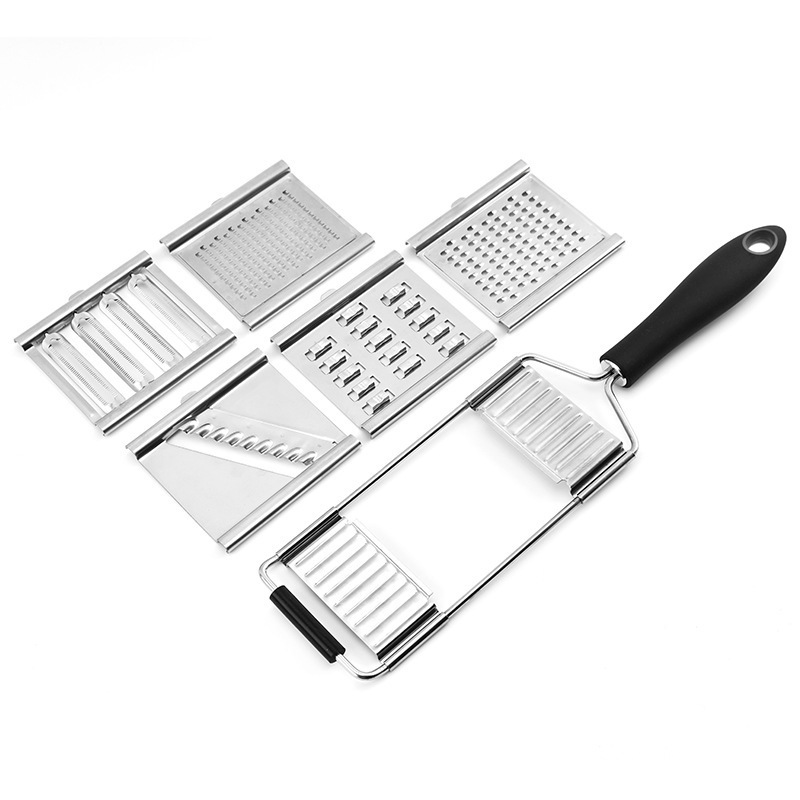 5 in 1 vegetable grater Cheese Grater shredder With Airtight Storage Container Box Grater