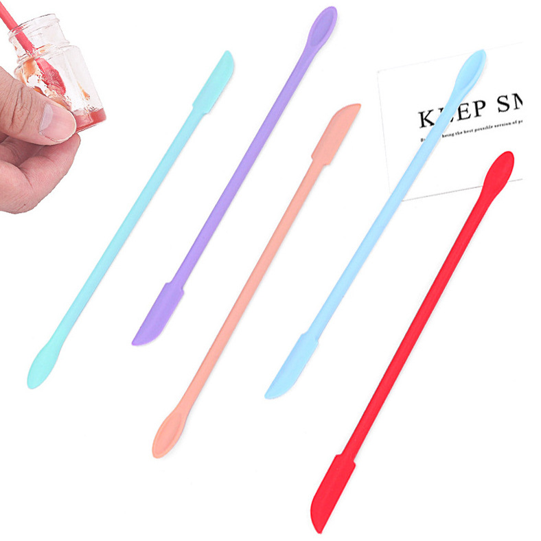 Small silicone Spatula for Cosmetics, Reusable Beauty Spatula Tiny Spatula