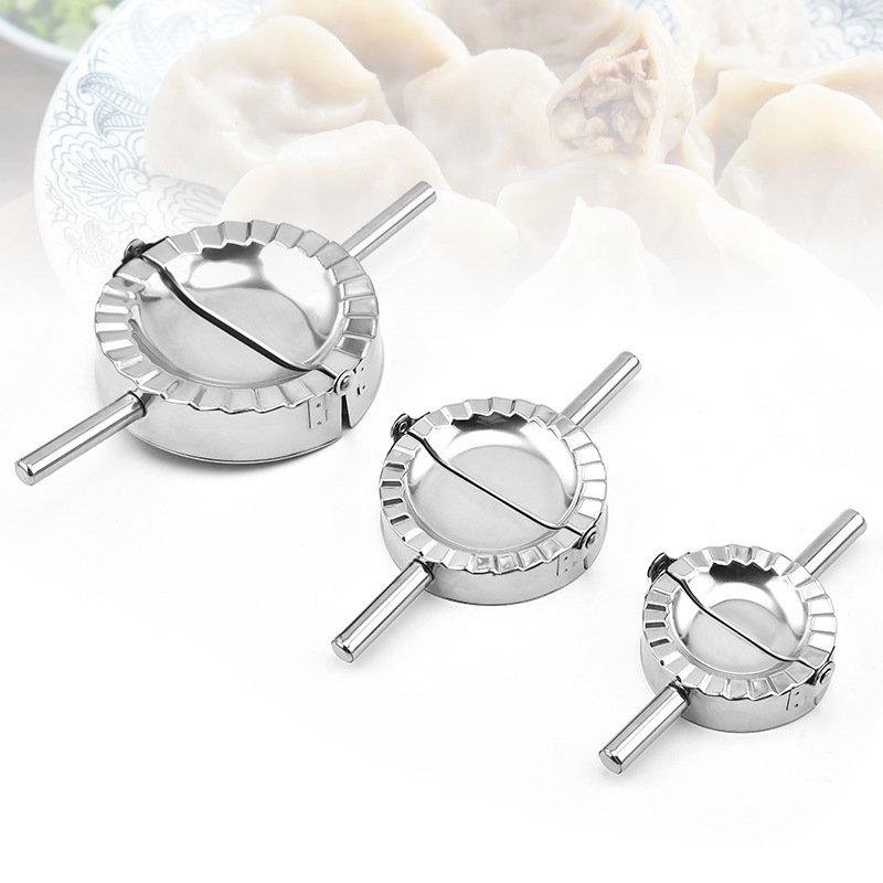 Dumpling Maker, Newness Stainless Steel Dumpling Maker and Dough Press for Home Kitchen