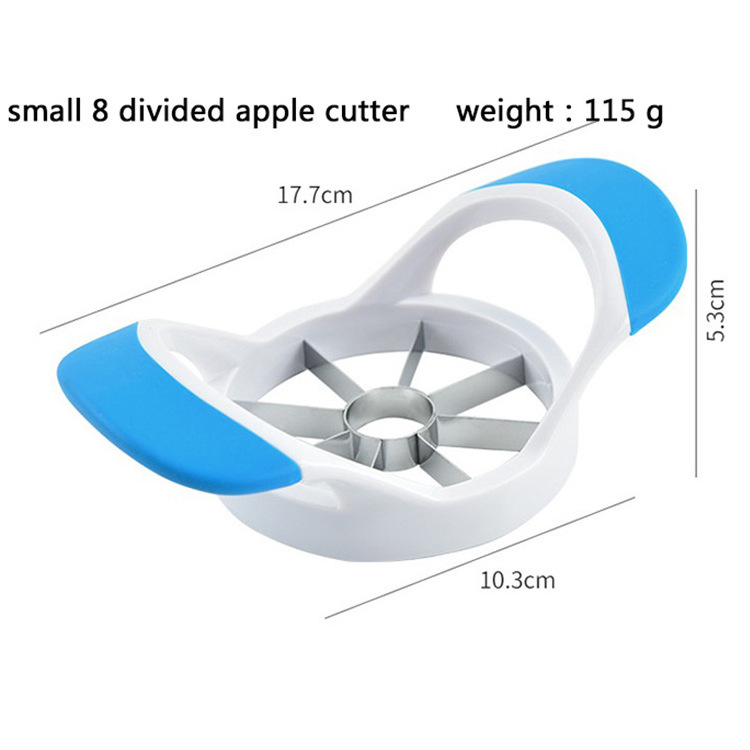 Stainless Steel 430 8-Divided Apple Cutter Slicer Metal & PP Blade Fruit & Vegetable Chopper for Home Use Stocked Item