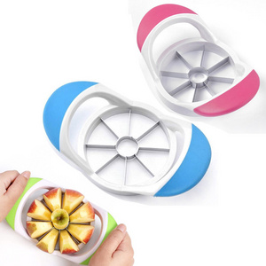 Stainless Steel 430 8-Divided Apple Cutter Slicer Metal & PP Blade Fruit & Vegetable Chopper for Home Use Stocked Item