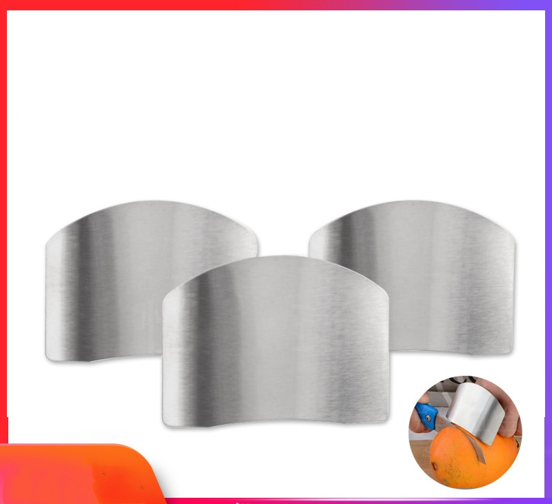 Durable Stainless Steel 304 Kitchen Cutting Safe Chop Slice Dicing Safe Finger Guard Protector finger hand protector guard