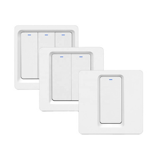 Tuya Smart 1/2/3gang WiFi Push Button Wall Light Switch Key Switch Timer App Remote Control Work With Google Alexa Smart Home