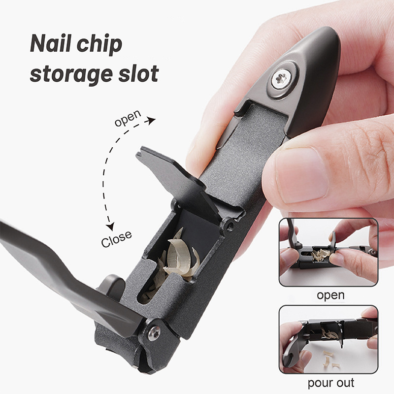 Wholesale Professional Nail Clipper High Quality Black Stainless Steel Cutters Manicure Pedicure Cuticle Care for Thick Nails