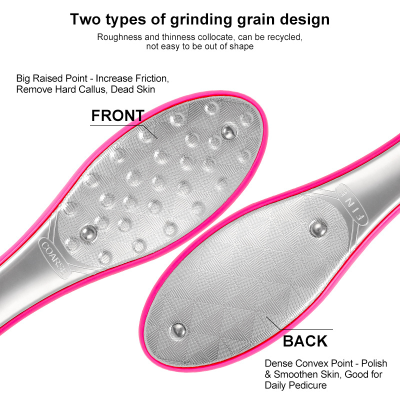 Professional foot file double sided feet scraper callus remover foot rasp for cracked heel and foot Corn removal