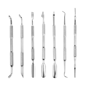 Wholesale Professional Nail Supplies Double Sided Stainless Steel Tools Best Cuticle Pusher Trimmer Callus Remover Dead Skin