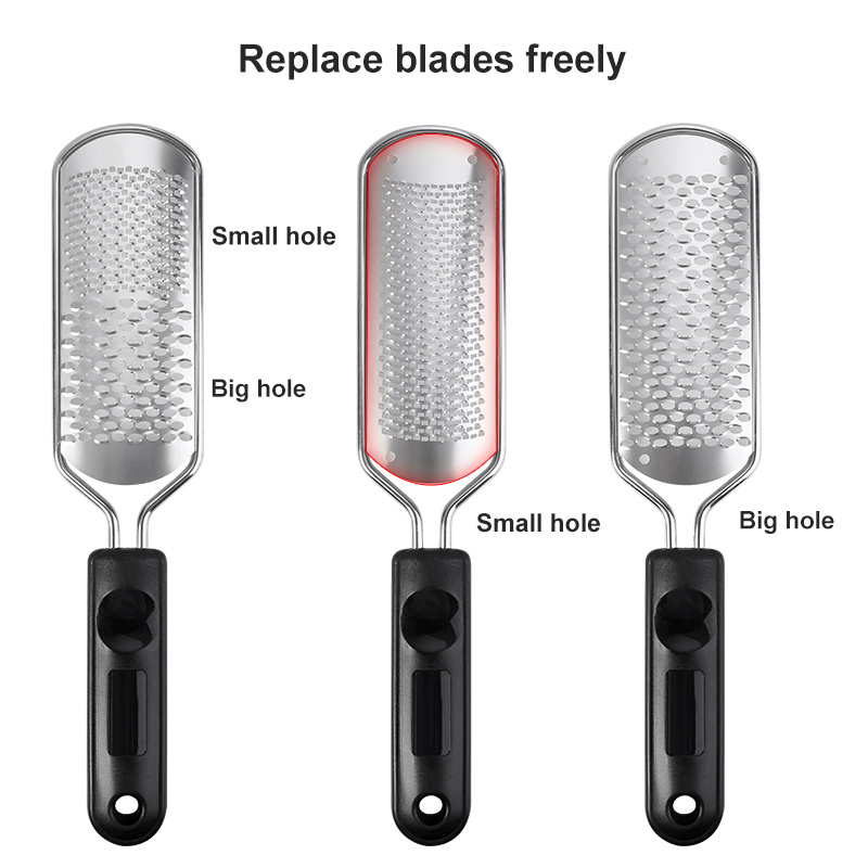 Professional Colossal Foot Rasp File Electric Pedicure Tool Stainless Steel Plastic Callus Remover Wet Dry Removes Dead Skin