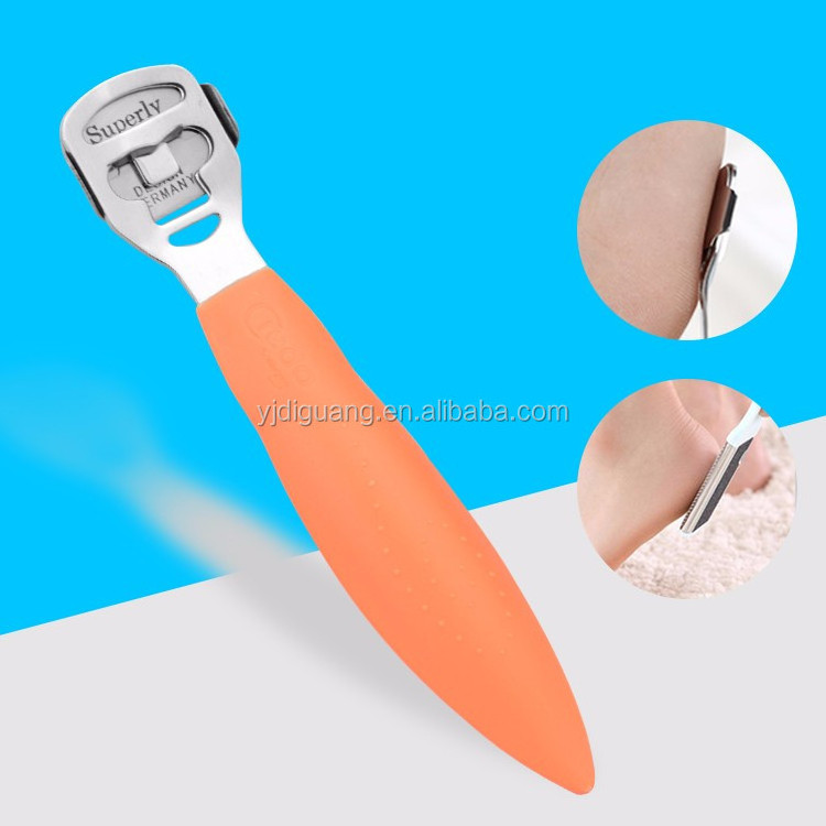 Wholesale 6-Inch Stainless Steel Foot File Callus Remover and Hard Skin Shaver with Plastic Handle Disposable