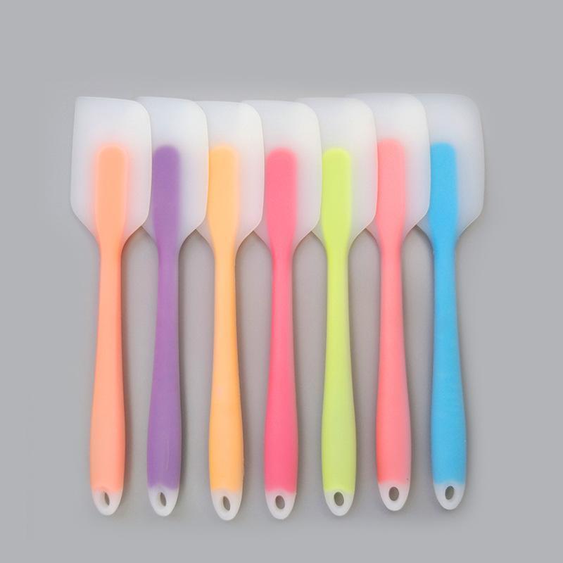 Good Quality Heat-Resistant 27cm Half-Transparent Silicone Spatula Kitchen Pastry Baking Butter Scraper Cake Tools