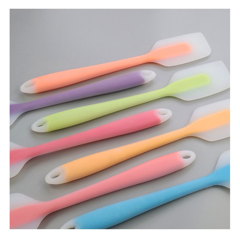 Good Quality Heat-Resistant 27cm Half-Transparent Silicone Spatula Kitchen Pastry Baking Butter Scraper Cake Tools