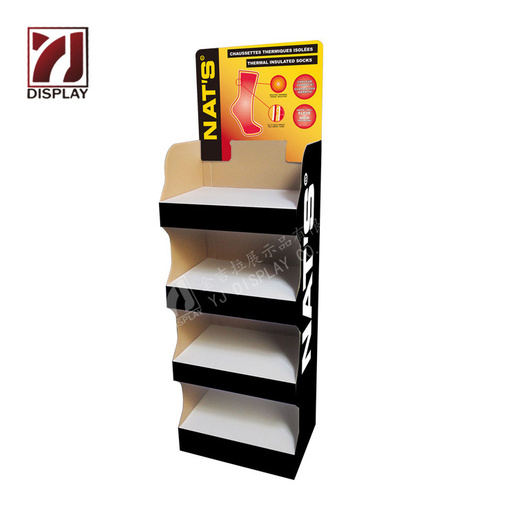 High quality umbrella cardboard display rack custom logo full color printing pop-up display