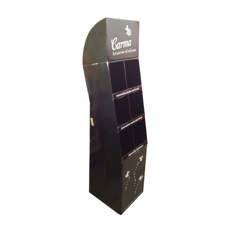 High quality umbrella cardboard display rack custom logo full color printing pop-up display