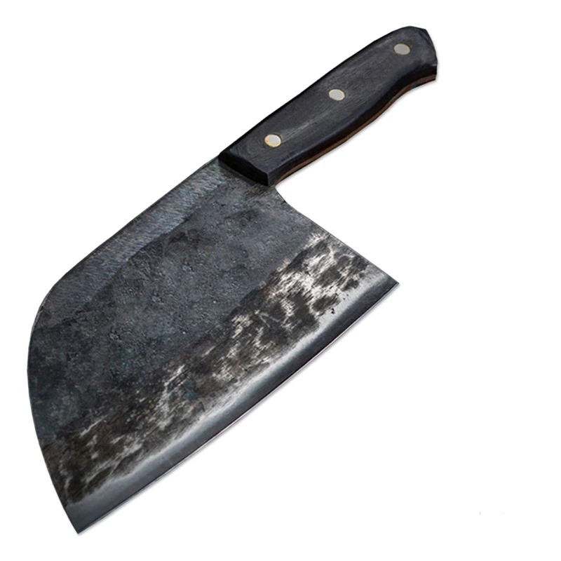 Full Tang Serbian knife Handmade Chef Knife Clad Forged Steel Cleaver Slicing Butcher Kitchen Knives Chinese Chopper Cutting