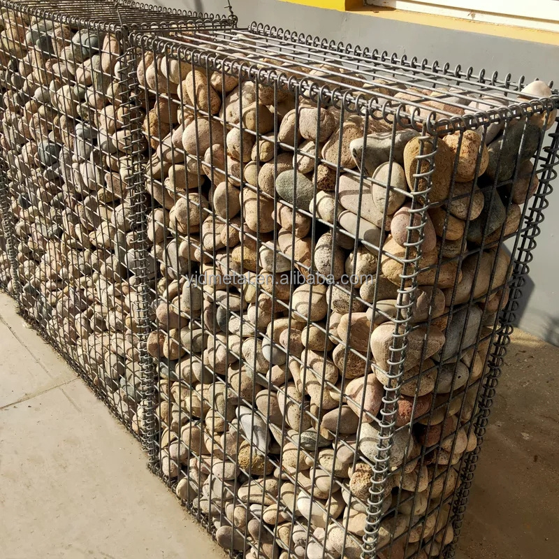 Factory wholesale  iron wire mesh for gabions/wire basket for stone retaining wall