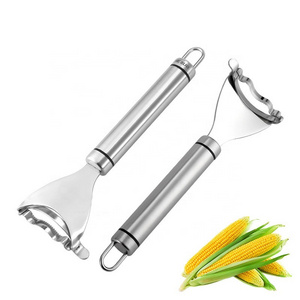 Corn Stripper Fruit Vegetable Tools Stainless Steel Corn Cob Remover Cutter Shaver Kitchen Gadgets Accessories Supplies Products