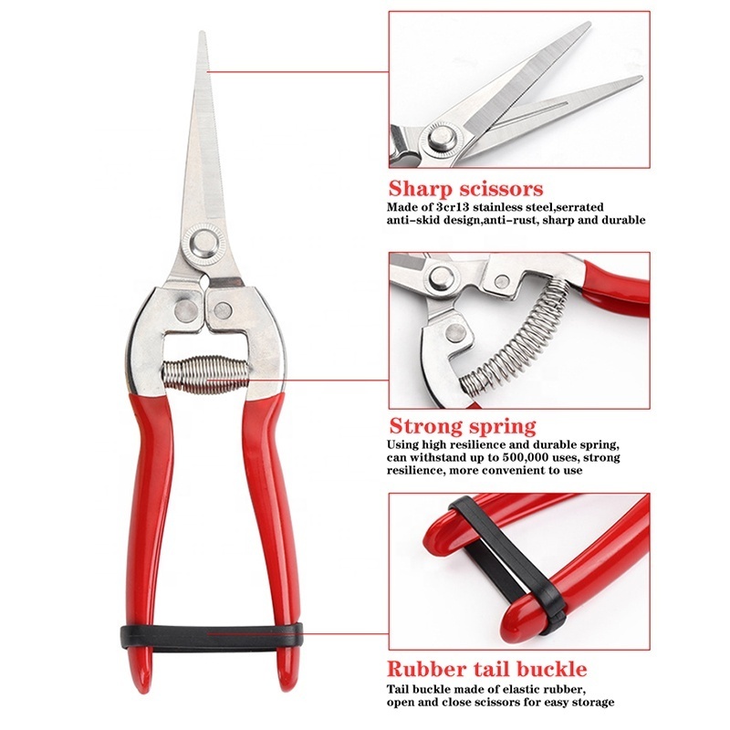 Garden Tools Secateurs Bonsai Shears Gardening Scissor Pruning Tool Hand Cutter Grape Fruit Picking Weed Household Potted