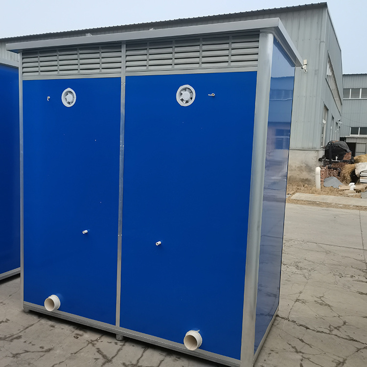 Outdoor Prefab Portable Construction Western A Frame House With One Piece Wc Toilet With Wheels Philippines