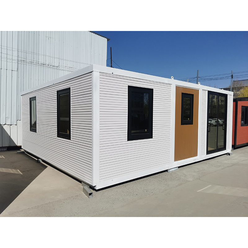 Luxury Prefabricated Prefab Modular Granny Flat Tiny Homes Modern Portable Flat Roof Design Expandable Container House