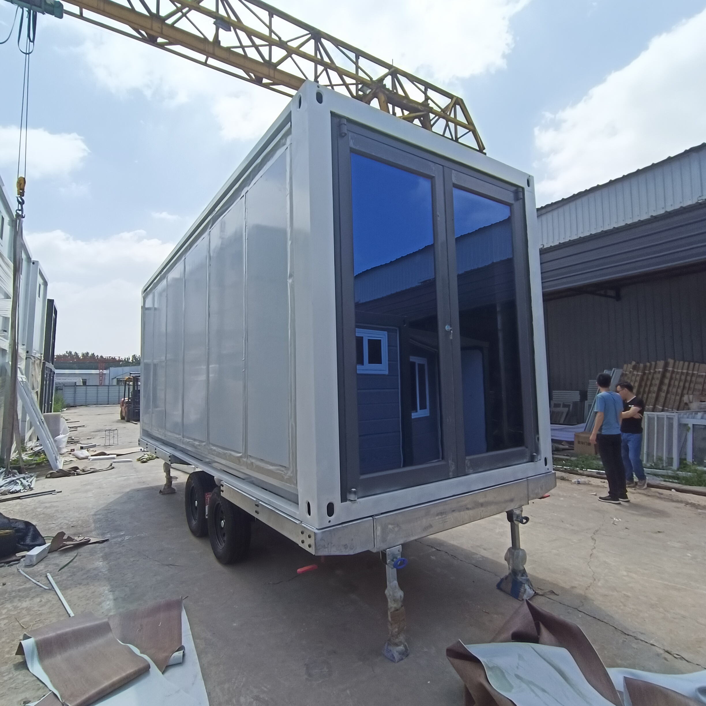 Tiny Homes Fully Equipped On Wheels Casas Modulares Prefabricadas 2 Bedrooms Steel Frame House