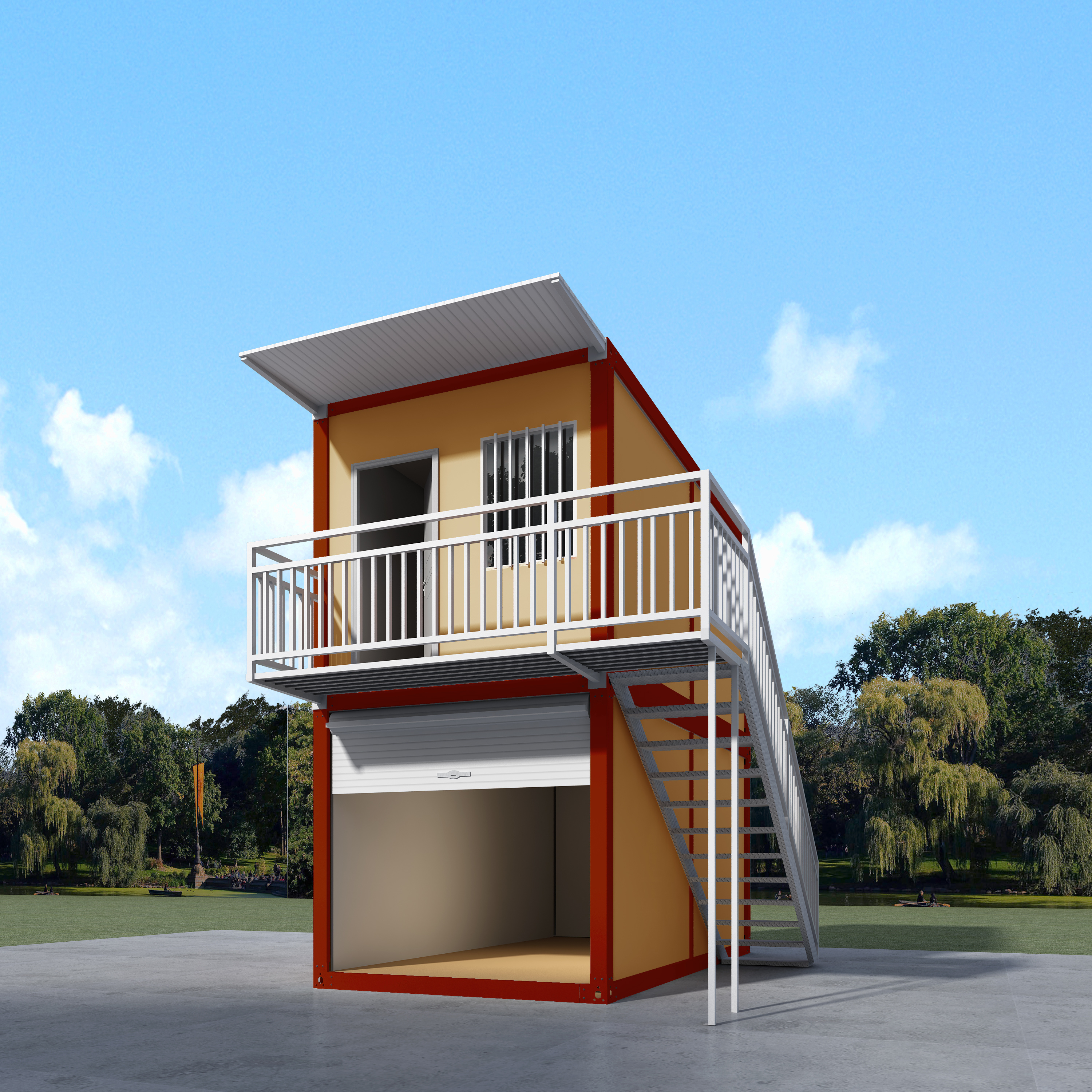 Storage Prefabricated Contenedor Casa Rodante Self Building Detachable Modular Fast Food Container House Kiosk