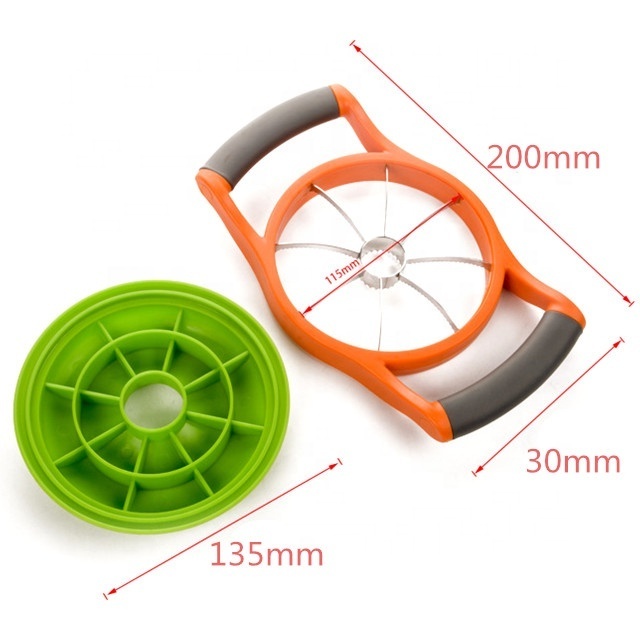 AS-1510 Ergonomic Grip Handle Plastic Base 8 Sharp Serrated Blade Stainless Steel Apple Slicer