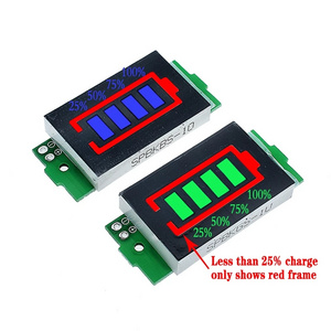 1S - 4S-8S Single 3.7V Lithium Battery Capacity Indicator Module 4.2V Blue Display Electric Vehicle Tester Li-ion Battery Power