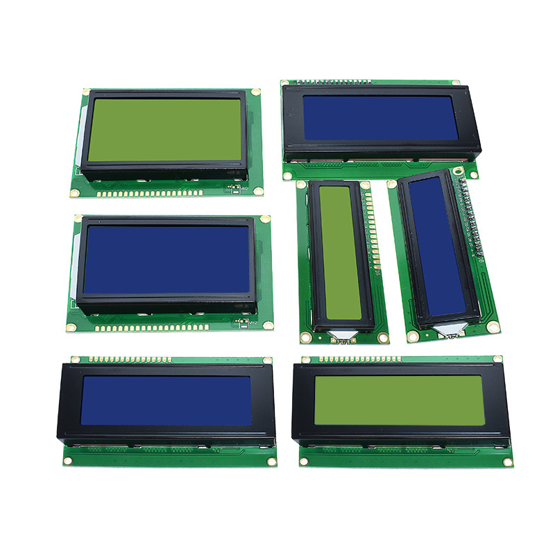 SZYJ LCD1602 1602 2004 12864 Character LCD Display Module with HD44780 Controller Blue Green Screen 16x2 20X4 Blue Black Light