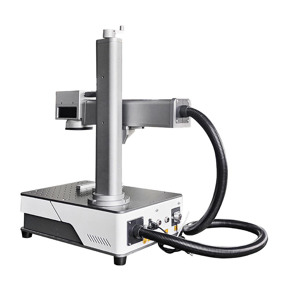 Best price small portable 30w 50W high performance auto fiber laser marking engraver machine