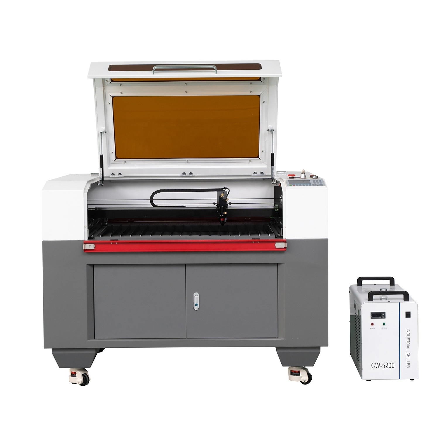 Digital EFR 60W/80W/100W/130W 9060 CO2 Laser Cutting Engraving Machine For Non-metal Acrylic leather cloth wood